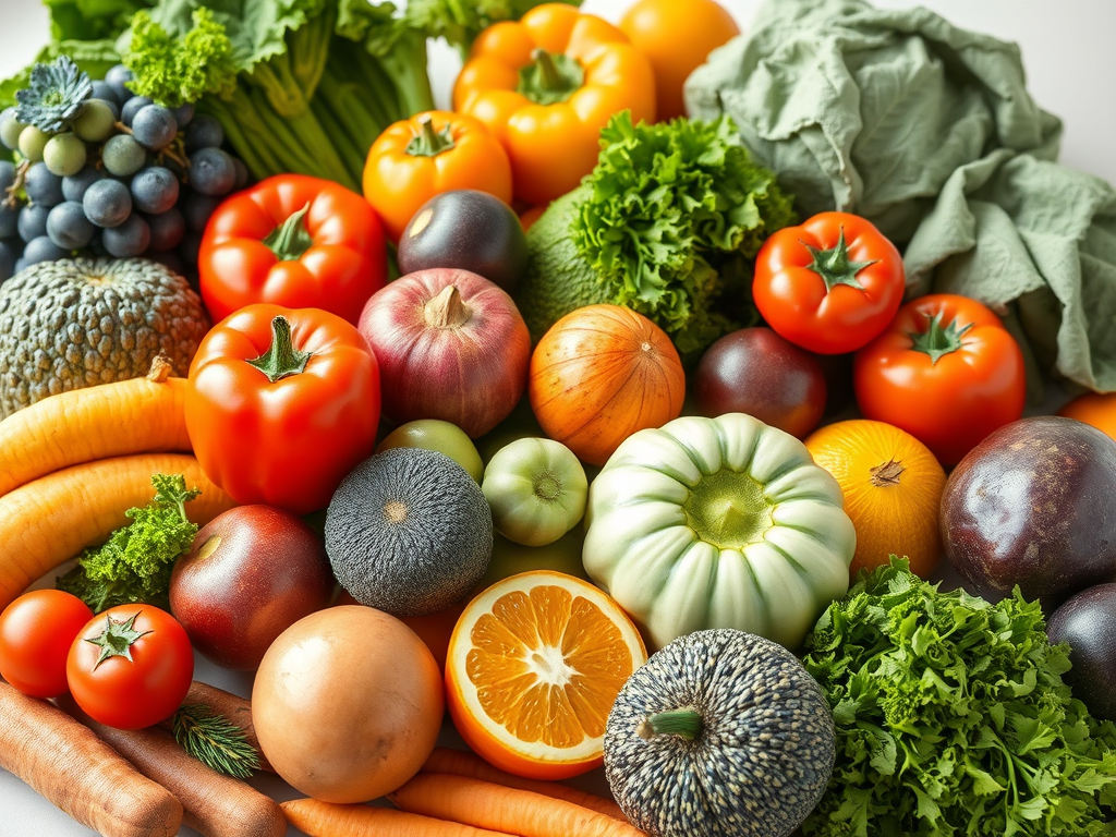 Fresh fruits and vegetables for essential vitamins and minerals